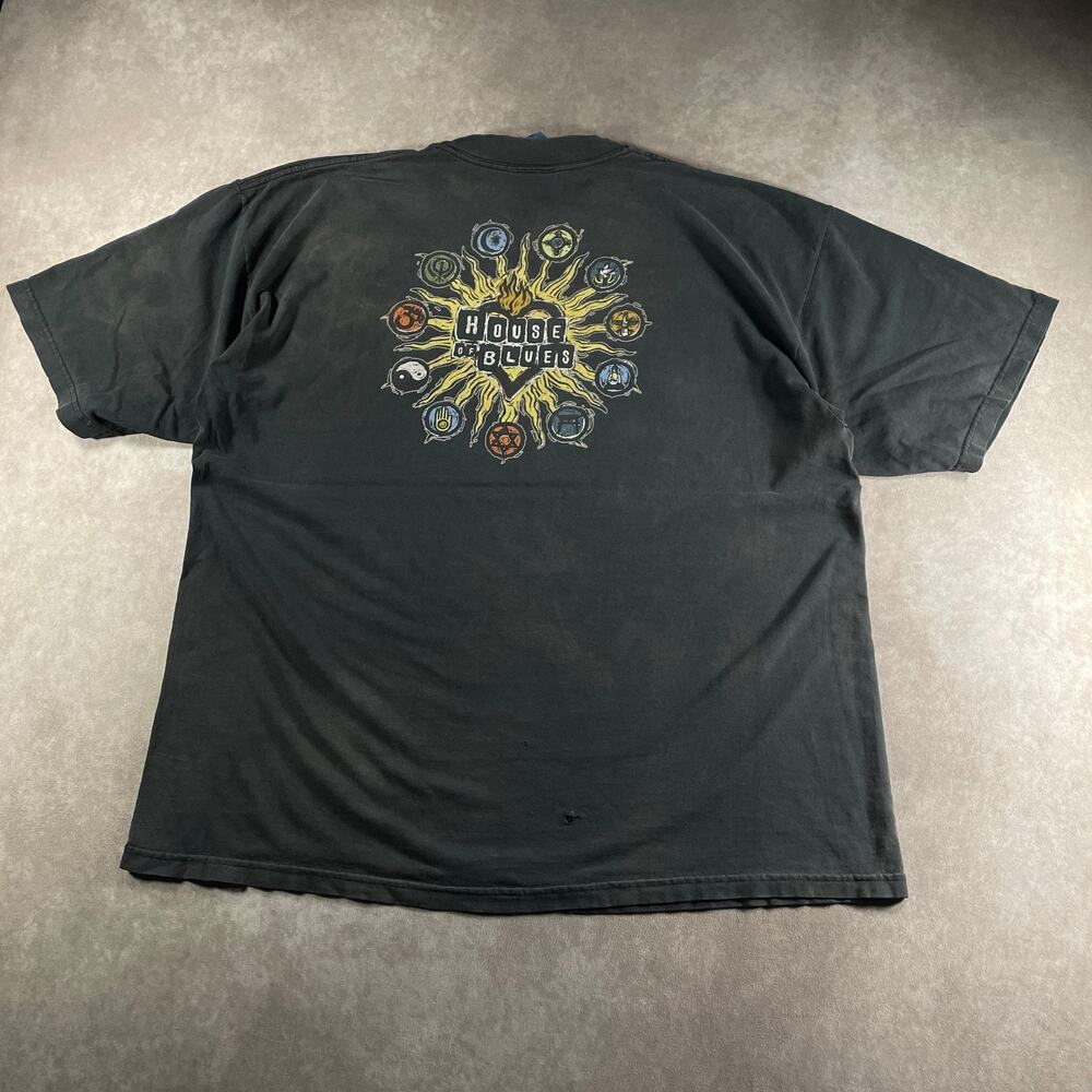 90s House of Blues Unity in Diversity Anaheim Band T-Shirt Faded Men's Size XXL